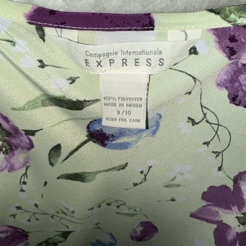 VTG Y2K 90's Express Dress Garden Sundress Maxi Cottagecore Floral Fairy Prom S - Picture 5 of 9